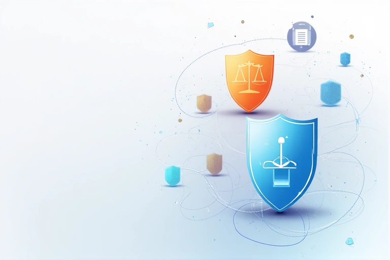 Abstract illustration of legal protection and disclaimers